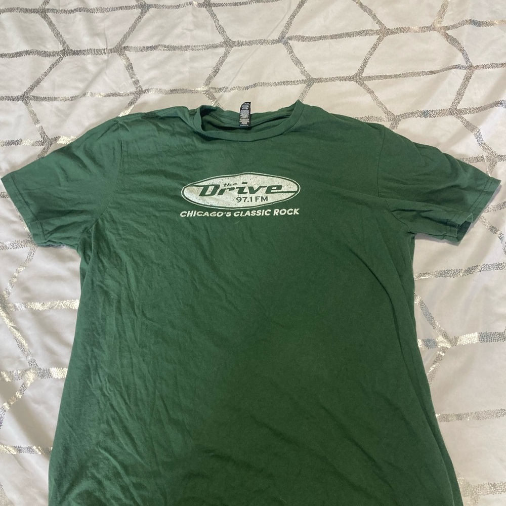 97.1 FM Green Logo Short Sleeve Tee - Men